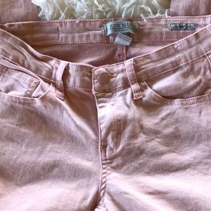 Judy Blue 5/27 Light Pink Skinny Ankle Jeans